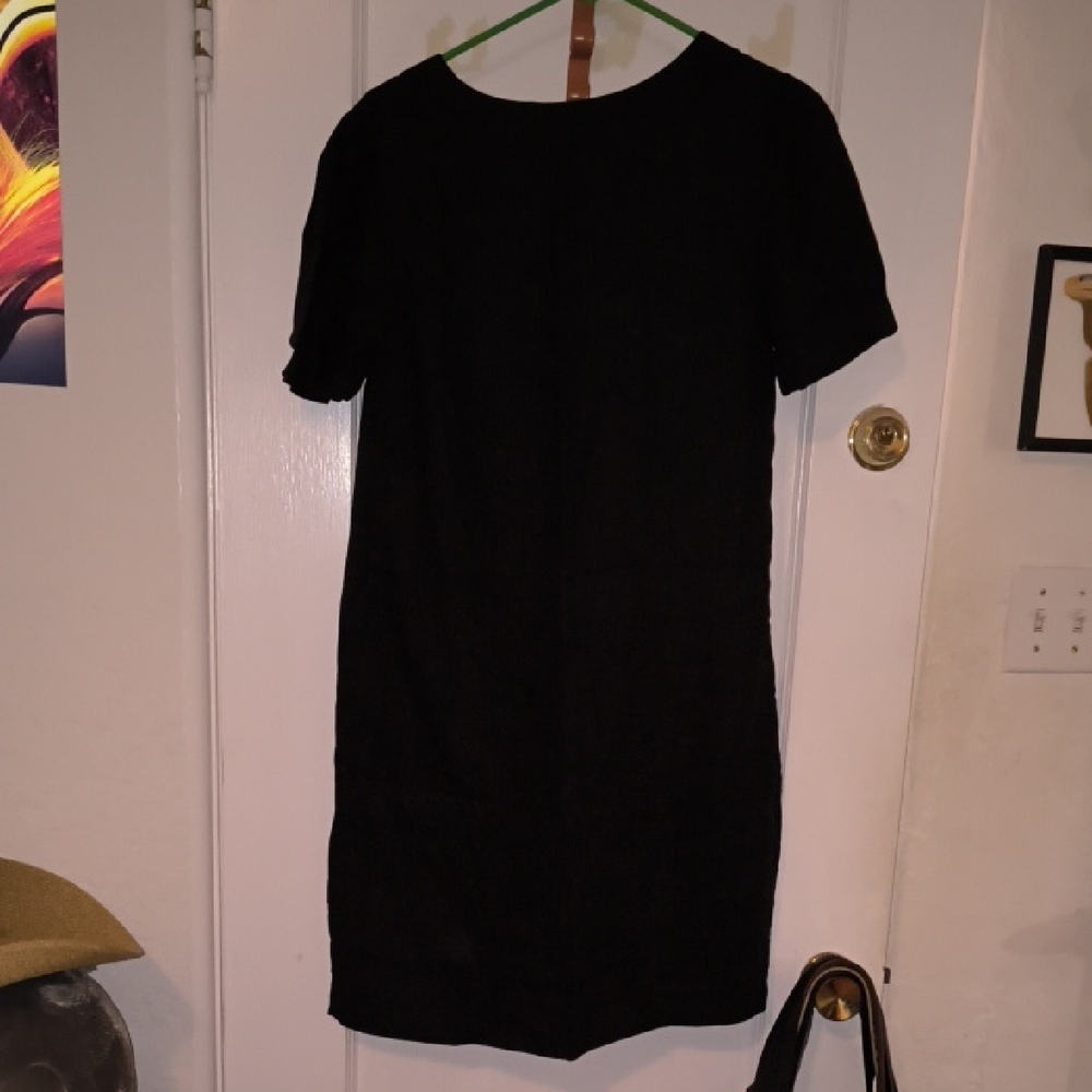 NWT Nicole Miller | Classic Black Midi Dress - Picture 6 of 6